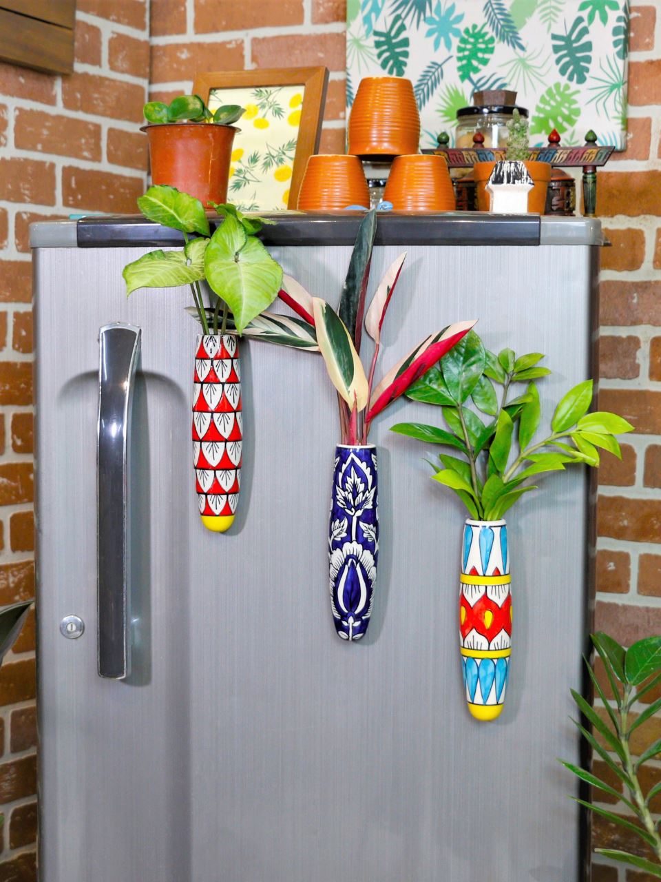 magnetic succulent pot Magnetic Planters For Fridge | Set of 3 Magnetic Planters – Lazy Gardener