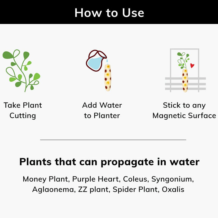 Magnetic Planters/vase - Mixed Florals