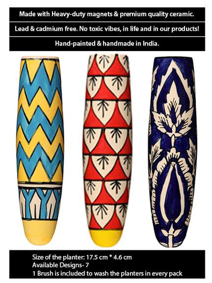 Magnetic Planter (Set of 3) Magnetic Hydroponic Planter LazyGardener 