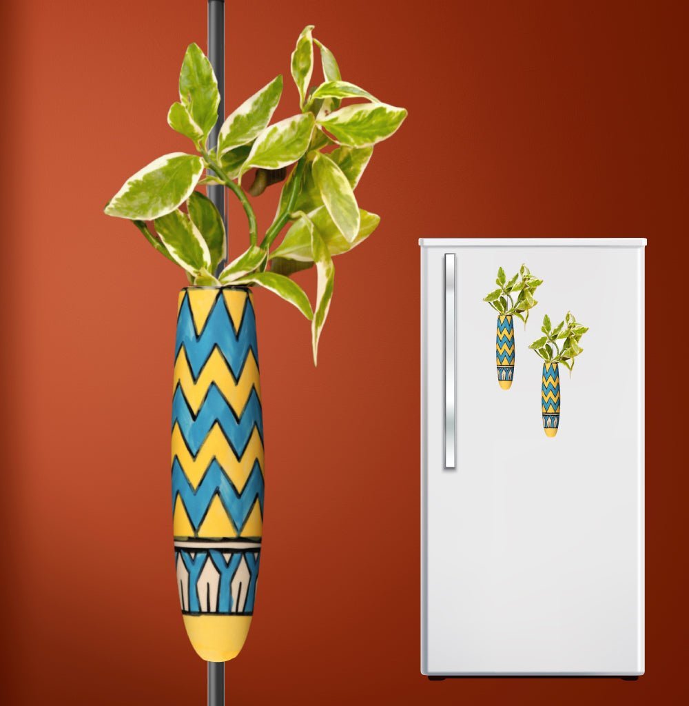 Magnetic Planters / Vase - Zig Zag